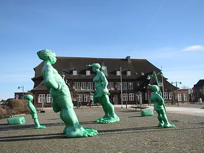 Reisende Riesen im Wind