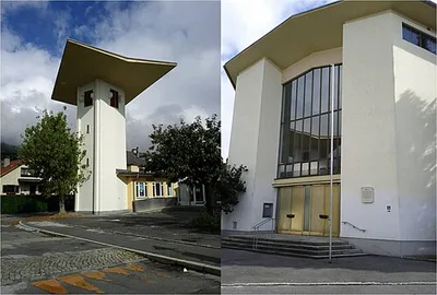 Kath. Pfarrkirche Heiligjahr mit Glockenturm (Guter Hirte)