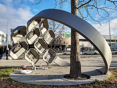 Denkmal für die Opfer vom rechtsterroristischem Anschlag am 22. Juli 2016