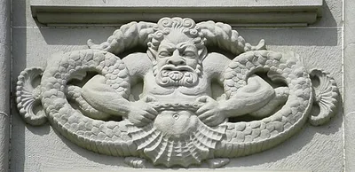11 Brüstungsreliefs "Wasserkraft"