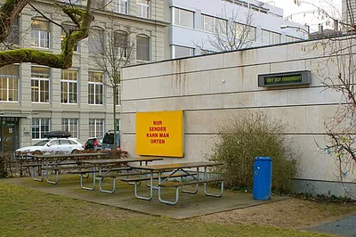 Schild und Wechselschrift