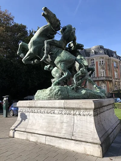 Lutte équestre - Ruiterstrijd