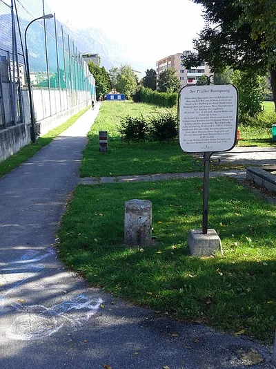 Ereignisdenkmal, Zwei Erinnerungssteine „Roßsprung“