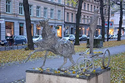 Man - häst - vagn