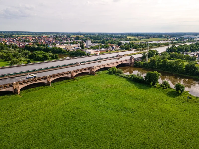 Weser-Radweg, 3. Etappe: Von Hameln nach Minden