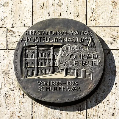 Plakette Apostelgymnasium