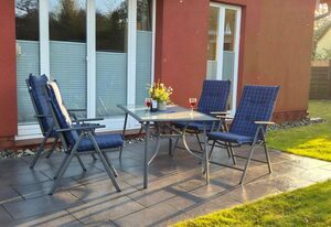 Ferienwohnung Möwennest mit Terrasse, Garten und Strandkorb
