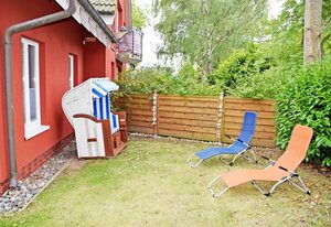Ferienwohnung Möwennest mit Terrasse, Garten und Strandkorb