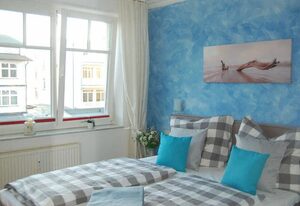 App. Meeresrauscher, strandnah, Gelkamin u. Balkon – App.  mit 1 SZ und Schlafsofa - Aufbettung 3./4. P.