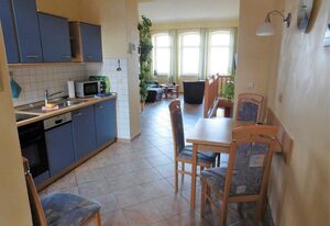 Maisonette Seelotse mit Hafenblick in hist. Seelotsenstation – Appartement mit 1 SZ und Schlafsofa - Aufbettung 3./4. P.
