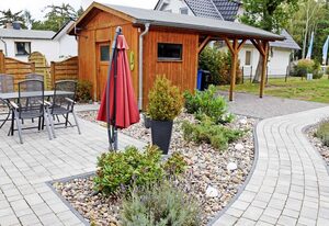 Baaber Ferienhaus mit Terrasse und Kamin