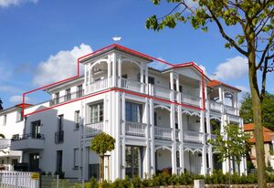 MR: Villa Annika Whg. 12 Penthouse Baltica mit Balkon, Sauna