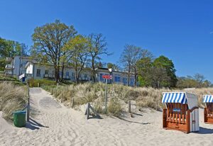 Appartementhaus am Strand m. Balkon Göhren (OR 01-09) – 08 schöne 1-Raum-Fewo mit Seeblick, Strandlage mit Balkon