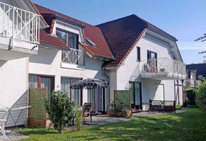 Ferienwohnung Johanna Terrasse und Gartenblick