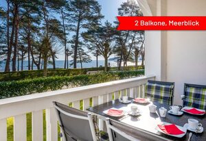 Villa Strandidyll, Apartment 4, 2 Balkone mit Meerblick – A.3, Apartment 4 / 2 Raum Apartment, 2 Balkone, Meerblick