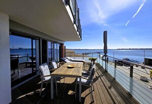 Ferienwohnung Bellevue - Panoramablick auf Sund