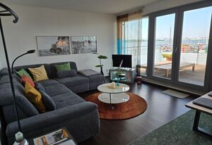 Ferienwohnung Bellevue - Panoramablick auf Sund