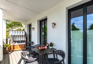 App. Sonnenschein im Ostseebad Sellin  Balkon  und Sauna