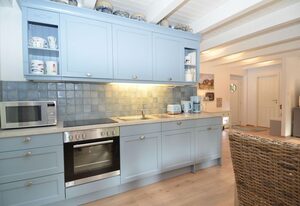 Blaues Strandhaus in Sellin