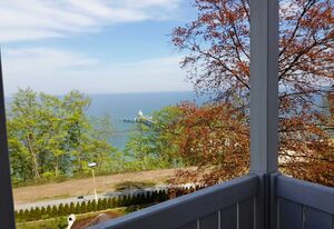 Residenz Seeblick 18 mit Balkon und Ostseeblick – 3 Raum/ Balkon mit Seeblick