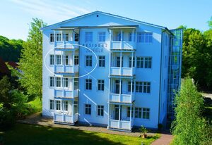 Residenz Seeblick 18 mit Balkon und Ostseeblick – 3 Raum/ Balkon mit Seeblick