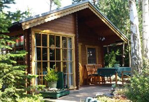 Blockhaus in Baabe - für 2 Erw. u 1 Kind von 5-16 Jahre – Ferienwohnung Blockhaus