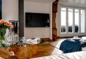 Penthouse Sommerwind  mit Schwimmbad und Sauna – Moderne Ferienwohnung in Westerland: Perfekt für Ihren Nordseeurlaub!