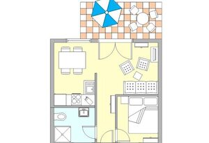 Stolteraa Ferienhaus 34 – Erholung pur – Charmante 45m² Ferienwohnung für zwei mit Terrasse nahe der Ostsee