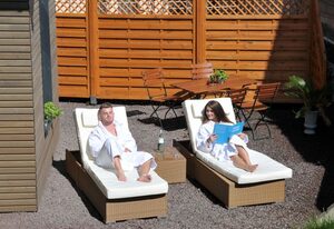 Vulkanhotel balance selfness – Doppelzimmer "Moijisch" Dusche/WC