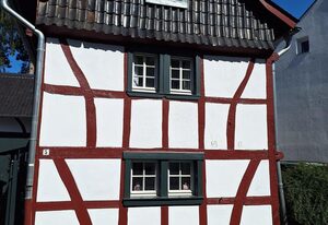 Rosige Zeiten, Ferien im Fachwerkhof – Ferienhaus im Fachwerkhof, Dusche,WC,3 Schlafräume