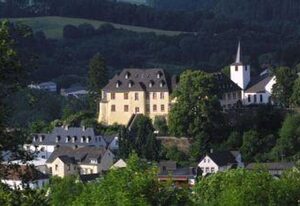 Schlosshotel Kurfürstliches Amtshaus GARNI – Einzelzimmer Maria Theresa Dusche/WC
