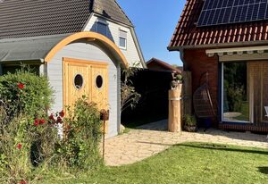Elisenhuus Tönning – Ferienhaus, Dusche und Badewanne, 3 Schlafräume