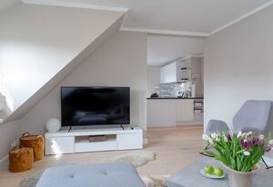 Sylter Dünengras – Gemütliche Obergeschosswohnung mit Dachterrasse in ruhiger Lage Alt-Westerlands