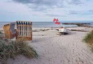 direkt hinter dem Deich