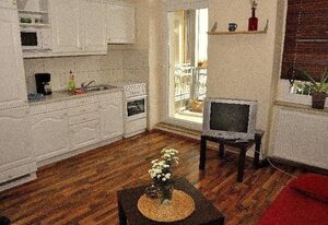 3 Raum Fewo Dresden Zentrum - Balkon Blick auf Altstadt - L10