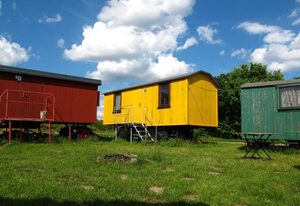 Wohnwagen im Wangeliner Garten mit Sommerküchen - Nutzung – Wohnwagen 1
