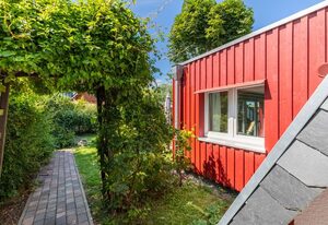 Finnhütte mit Kamin und Meerblick - Balkon
