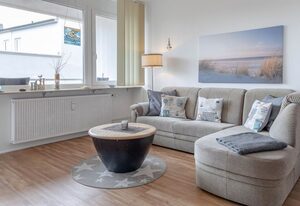 Strandburg – Am Strand: Großzügige 1-Raumwohnung für 2 Personen.