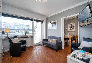 Strandgeflüster – Gemütliches und strandnahes App. mit Westbalkon, PKW-Stellplatz, WLAN.