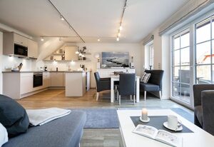 Zweite Heimat – Exklusives App., zentral für 6 Personen mit Sauna, Terrasse, Garten, WLAN.