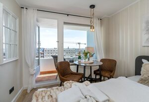 Playa – Schönes 1-Zimmer App., strandnah, Balkon, WLAN. Haustiere erlaubt.