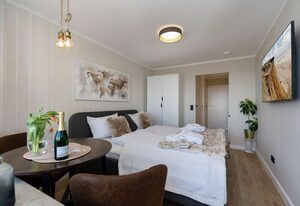 Playa – Schönes 1-Zimmer App., strandnah, Balkon, WLAN. Haustiere erlaubt.