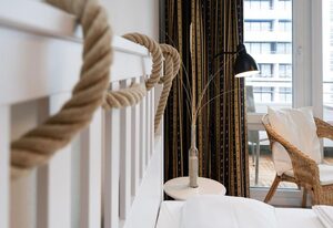 StrandZEIT – Zentrales App., strandnah, Balkon, WLAN. Haustiere erlaubt.