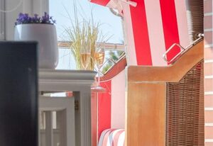 Nordstern – 1-Zimmerappartement mit Balkon und Strandkorb in unmittelbarer Strandlage