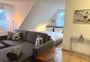 Goede Tiid – Gemütliches App. für 2 Pers. mit Westterrasse und WLAN.