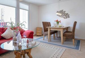 Atlantik 54 – Haus Atlantik, am Strand, 4. OG, moderne 2 Zimmerwohnung mit Balkon