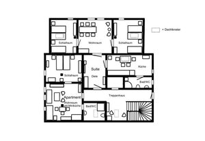 Apartment der Villa Elsa