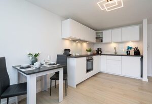 Meerblick II – Modernes App. mit Meerblick, Westbalkon, WLAN. Haustiere erlaubt.