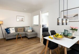 Möwe – Moderne, frisch renovierte 2-Zimmer Whg. mit Balkon und WLAN in Westerland.