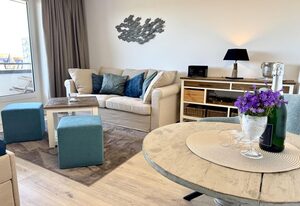 Dünenblick – Strandnahes App. mit Balkon, PKW-Stellplatz, WLAN. Haustiere erlaubt.